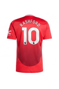 Manchester United Marcus Rashford #10 Jalkapallovaatteet Kotipaita 2024-25 Lyhythihainen